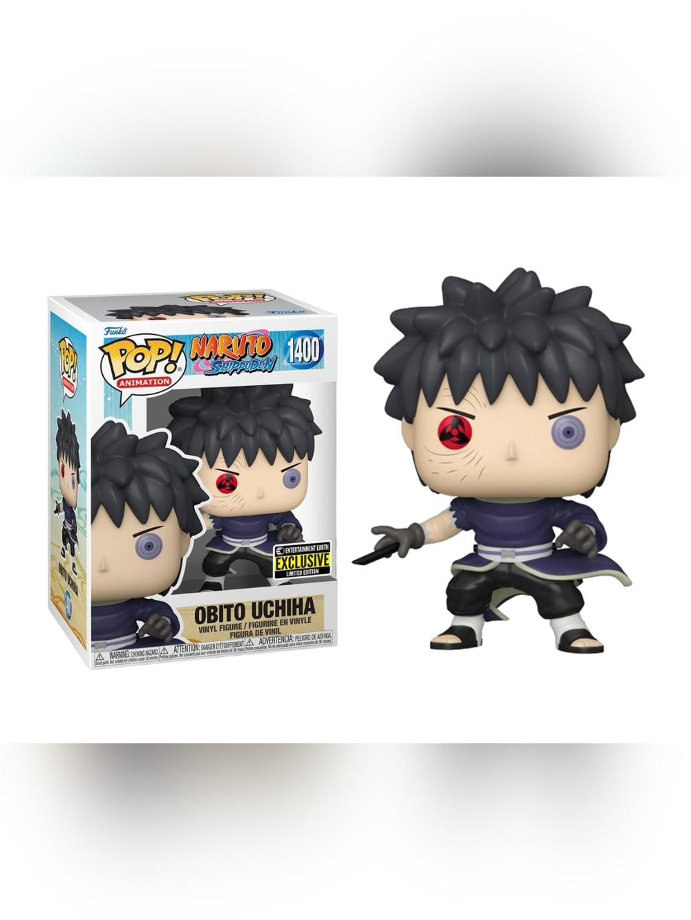Funko Pop! Anime Naruto Shippuden Obito Uchiha Entertainment Earth Exclusive